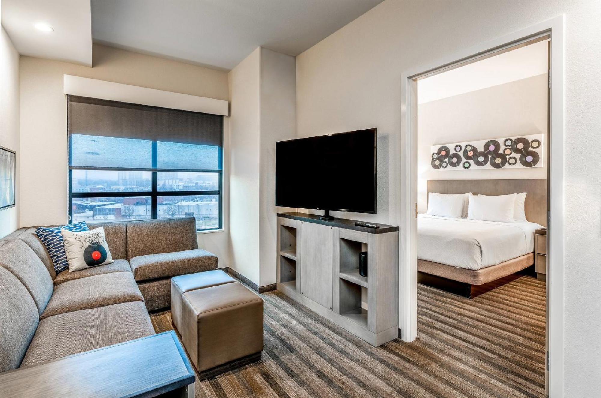 One-Bedroom King Suite Sofa Bed Kitchen
